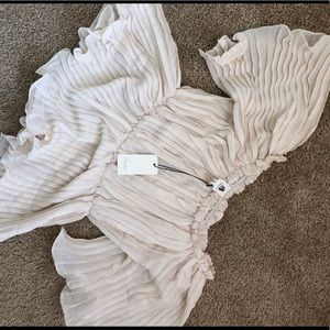 Off the shoulder peplum top